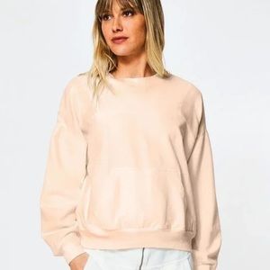 Young Fabulous & Broke Drew Pullover Sweatshirt in Guava Size XS Like New